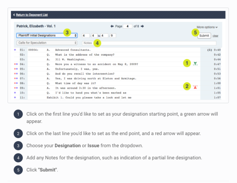 5 Steps to Better Deposition Designations for Attorneys